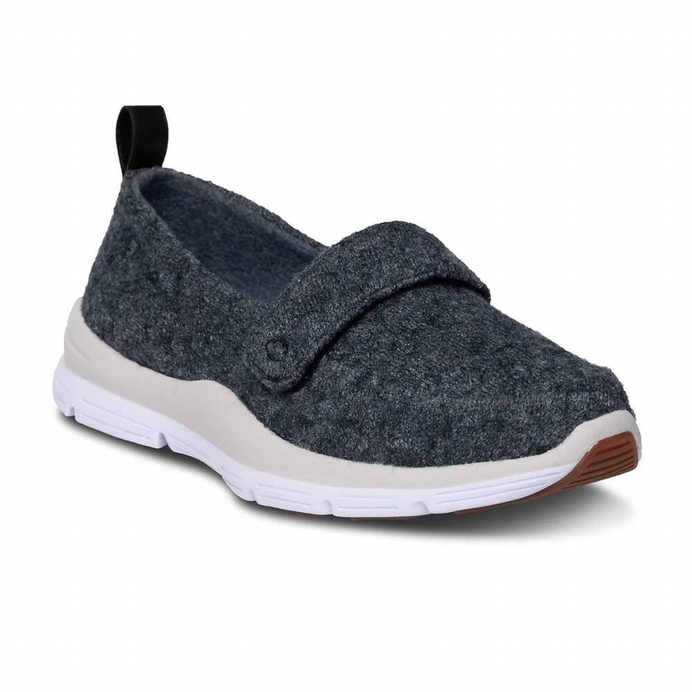 NEW DR. COMFORT SHOES women's autumn espadrille shoe in grey